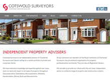 Tablet Screenshot of cotswoldsurveyors.co.uk